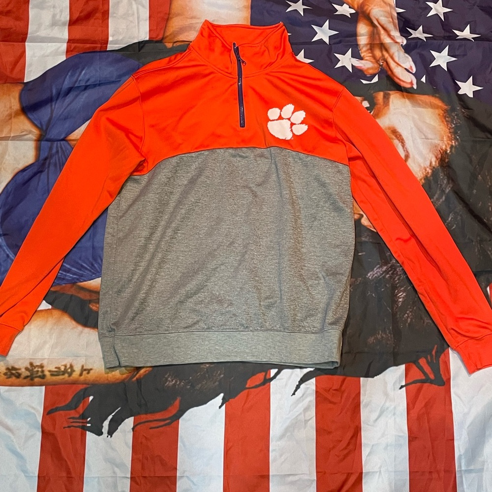CLEMSON TIGERS High-Neck Sweatshirt e5 Adult Size XL